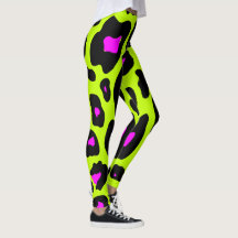 Trendy 80s Leggings van het Leopard Pattern