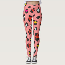 Trendy 80s Leggings van het Leopard Pattern