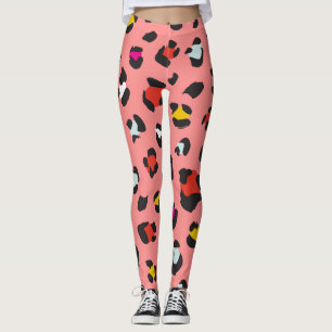 Trendy 80s Leggings van het Leopard Pattern