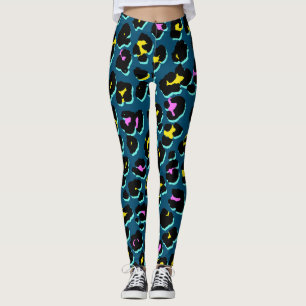 Trendy 80s Leggings van het Leopard Pattern