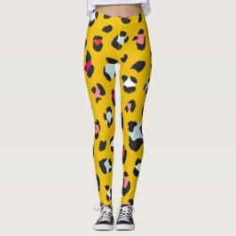 Trendy 80s Leggings van het Leopard Pattern