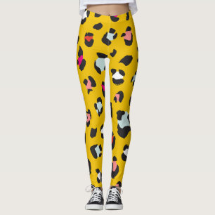 Trendy 80s Leggings van het Leopard Pattern
