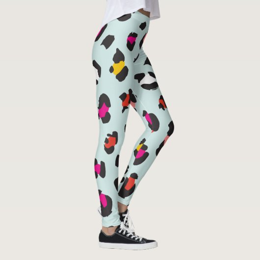 Trendy 80s Leopard Pattern Leggings (Rechts)