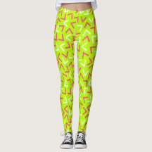 Trendy 80s Patroongroene Leggings