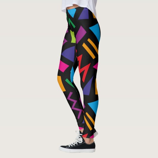 Trendy 80s Patroonkleurige Leggings (Links)