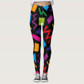 Trendy 80s Patroonkleurige Leggings (Voorkant)