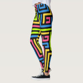 Trendy 80s Patroonkleurige Leggings (Links)