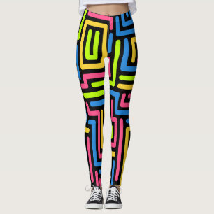 Trendy 80s Patroonkleurige Leggings