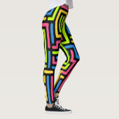 Trendy 80s Patroonkleurige Leggings (Rechts)