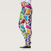 Trendy 80s Patroonkleurige Leggings (Links)