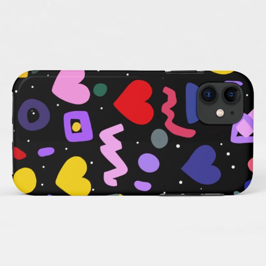 Trendy 80s Pattern Apron Case-Mate iPhone Case (Achterkant (horizontaal))