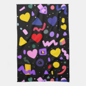 Trendy 80s Pattern Apron Theedoek (Verticaal)