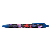 Trendy 80s Pattern Blue Ink Pen (Bovenkant)