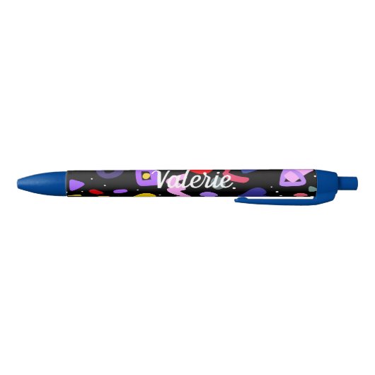 Trendy 80s Pattern Blue Ink Pen (Bodem)