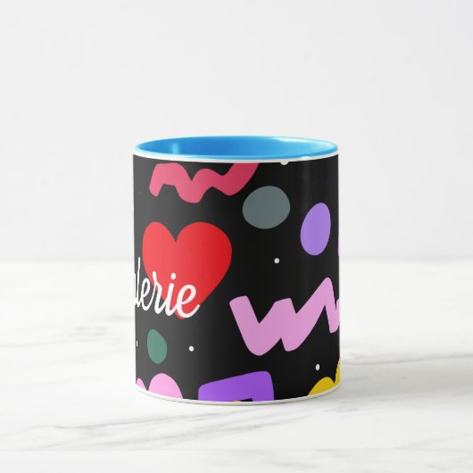 Trendy 80s Pattern Mok (Midden)