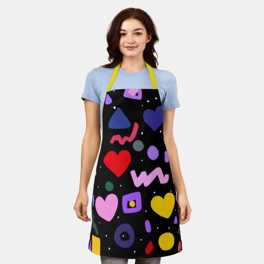 Trendy 80s Pattern Schort (Gedragen)