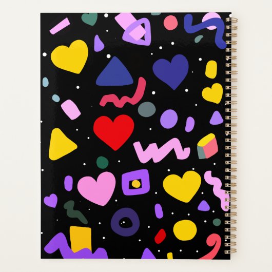 Trendy 80s Style Pattern Planner (Achterkant)