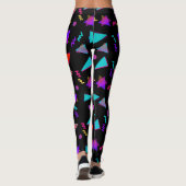 Trendy 80s zwart leggings (Achterkant)