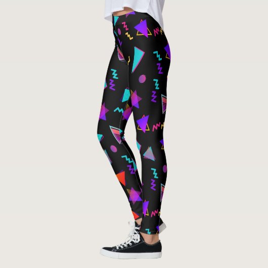 Trendy 80s zwart leggings (Links)