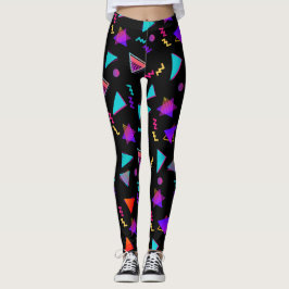 Trendy 80s zwart leggings