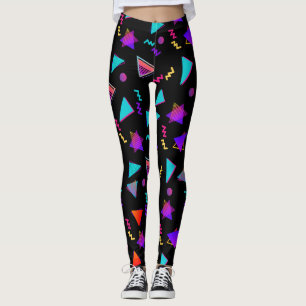Trendy 80s zwart leggings