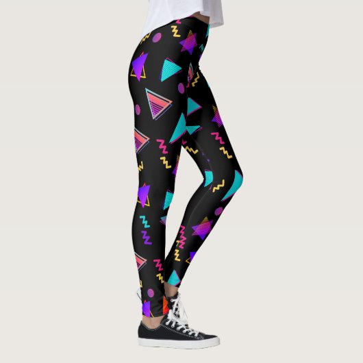 Trendy 80s zwart leggings (Rechts)
