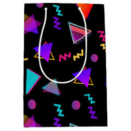 Trendy 80s zwart medium cadeauzakje