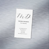 Trendy aanbevolen minimalistische moderne vlakte magnetisch visitekaartje (Voorbeeld)
