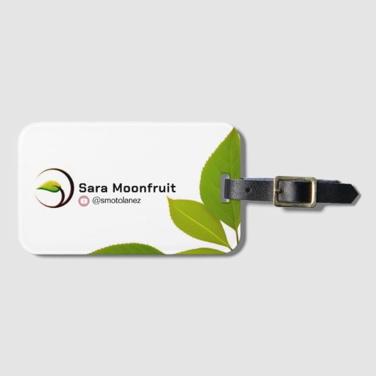 Trendy aangepast Bagagelabel (Voorkant (horizontaal))