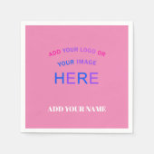 Trendy  Aangepast handelsmerk Roze Servet (Voorkant)