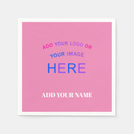 Trendy  Aangepast handelsmerk Roze Servet