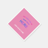 Trendy  Aangepast handelsmerk Roze Servet (Hoek)