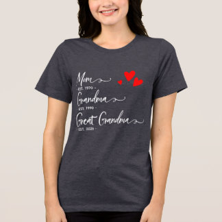 Trendy aangepast jaar Moeder Oma Oudoom T-shirt