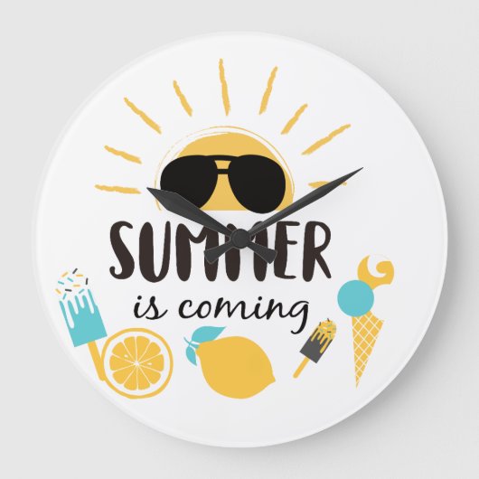 Trendy, aangepast ontwerp | Gepersonaliseerd cadea Grote Klok (Voorkant)