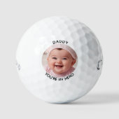 Trendy aangepaste foto modern gepersonaliseerd golfballen (Voorkant)