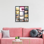 Trendy aangepaste fotolay-out canvas afdruk (Insitu (Woonkamer))