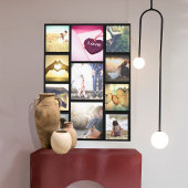 Trendy aangepaste fotolay-out canvas afdruk