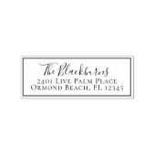 Trendy aangepaste gepersonaliseerde retour adresla rubberstempel (Afrduk)