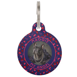 Trendy aangepaste kattenliefhebber cadeau kerstpat huisdierpenning