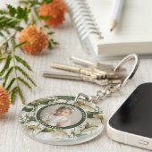 Trendy aangepaste souvenir foto Calla lelies Sleutelhanger (Voorkant Rechts)
