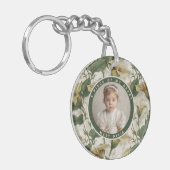 Trendy aangepaste souvenir foto Calla lelies Sleutelhanger (Voorkant Links)