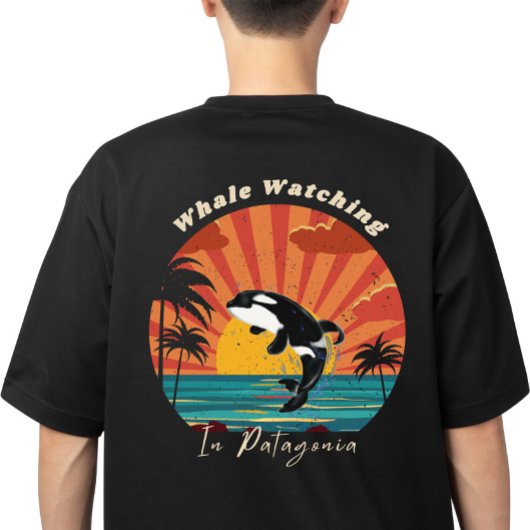 Trendy aangepaste walvisobservatie t-shirt