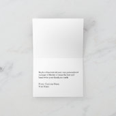 Trendy aangepaste zakelijke bedankkaarten bedankkaart (Binnen)