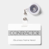 Trendy "AANNEMER" Badge (Voorzijde met uittrekbare clip)