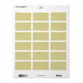Trendy aards geel - Adresetiketten Etiket (Full Sheet)