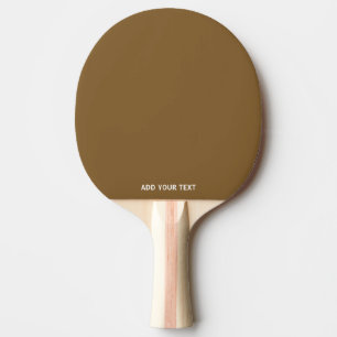 Trendy Aardse Bruin - Aangepaste Ping Pong Paddle Tafeltennisbatje