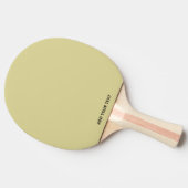Trendy Aardse Geel - Aangepaste Ping Pong Paddle Tafeltennisbatje (Zijkant)