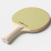 Trendy Aardse Gele Custom - Pingpongbatje (Voorkant Gekanteld)