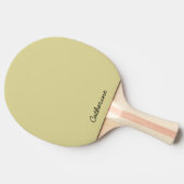 Trendy Aardse Gele Custom - Pingpongbatje (Zijkant)
