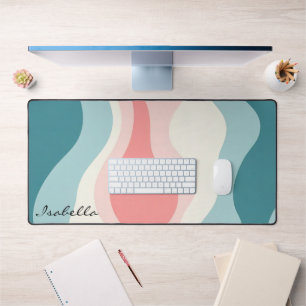 Trendy Abstract Blush Roze Mint Collectie Bureaumat